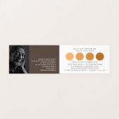 Orange Ombre Circles, Painter & Decorator Foto Visitenkarten (Innenseite Aufgefaltet)