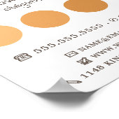 Orange Ombre Circles, Painter & Decorator Poster (Ecke)