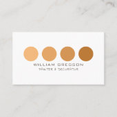 Orange Ombre Circles, Painter & Decorator Visitenkarte (Vorderseite)