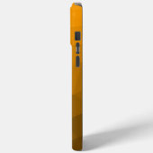 Orange ombre geometrisches Maschenmuster Monogram Case-Mate iPhone Hülle (Rückseite / Links)