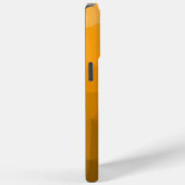 Orange ombre geometrisches Maschenmuster Monogram Case-Mate iPhone Hülle (Rückseite / Rechts)