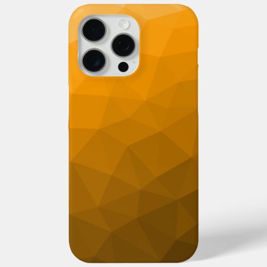 Orange ombre geometrisches Muster Case-Mate iPhone Hülle (Rückseite)