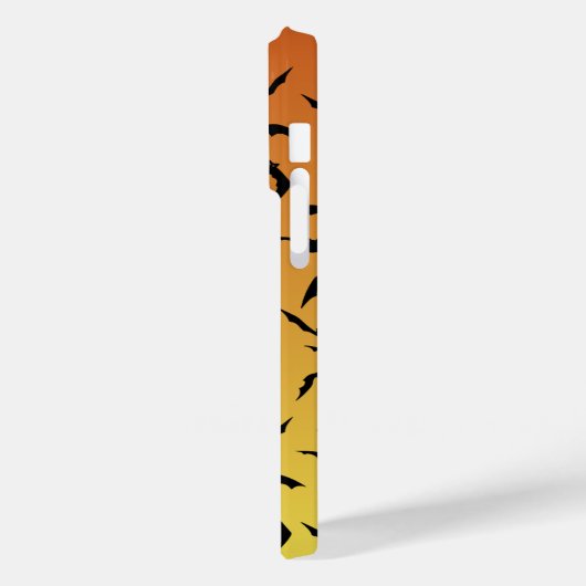 Orange Ombre Halloween Phone Case (Rückseite / Links)