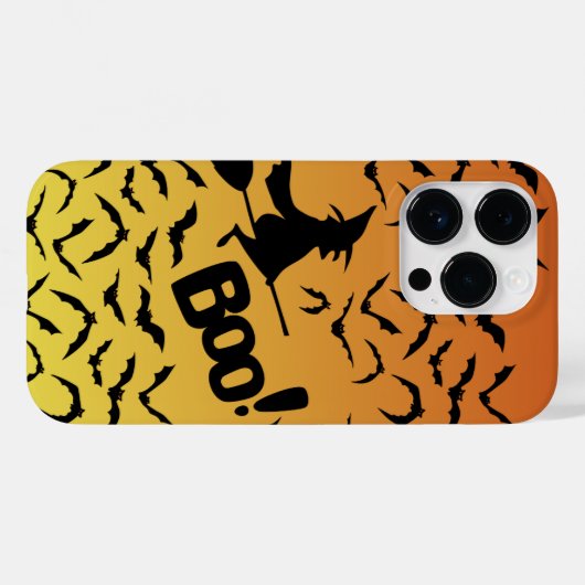Orange Ombre Halloween Phone Case (Rückseite (Horizontal))