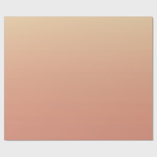 Orange Ombre Pattern Geschenkpapier (Flach)