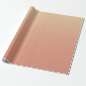 Orange Ombre Pattern Geschenkpapier (Ungerollt)