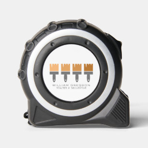 Orange Ombre Pinsel, Maler und Dekorator Maßband