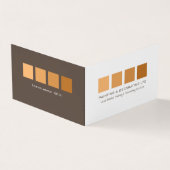 Orange Ombre Squares, Maler & Dekorator Foto Visitenkarten (Vorderseite)