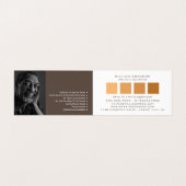 Orange Ombre Squares, Maler & Dekorator Foto Visitenkarten (Innenseite Aufgefaltet)