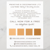 Orange Ombre Squares, Maler und Dekorator Flyer (Vorne)