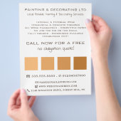Orange Ombre Squares, Maler und Dekorator Flyer (Hand)