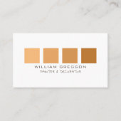Orange Ombre Squares, Maler und Dekorator Visitenkarte (Vorderseite)