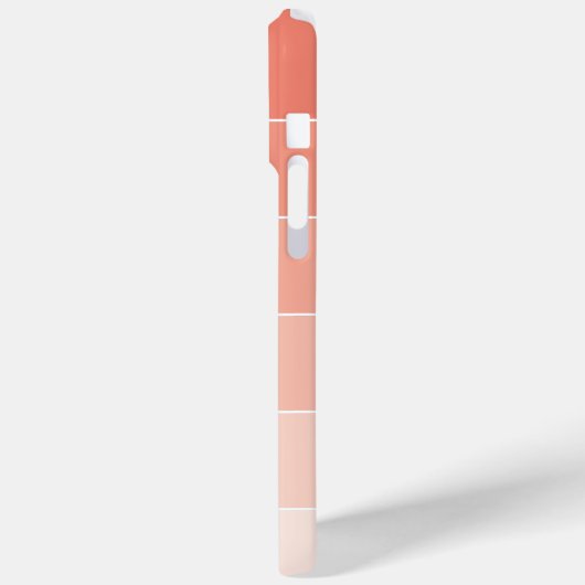 Orange Ombré Streifen Case-Mate iPhone Hülle (Rückseite / Links)