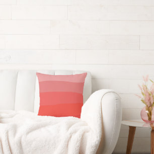 Orange Ombre Throw Kissen