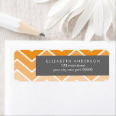 Orange Ombre Zig Zag Zickzack Muster (Insitu)