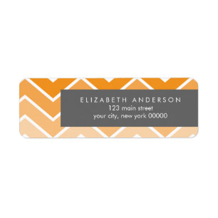 Orange Ombre Zig Zag Zickzack Muster