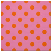Orange on Pink Polka Dots Design Stoff (Muster)
