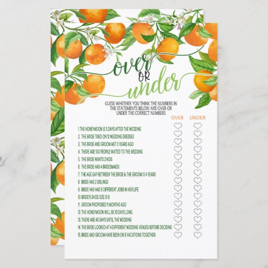 Orange - Orange (Vorne/Hinten)