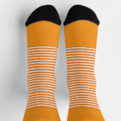 Orange + orange horizontale Streifen Socken (Oben)