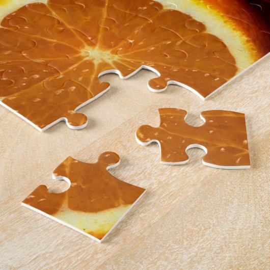 Orange Orangen-Frucht Puzzle (Seite)