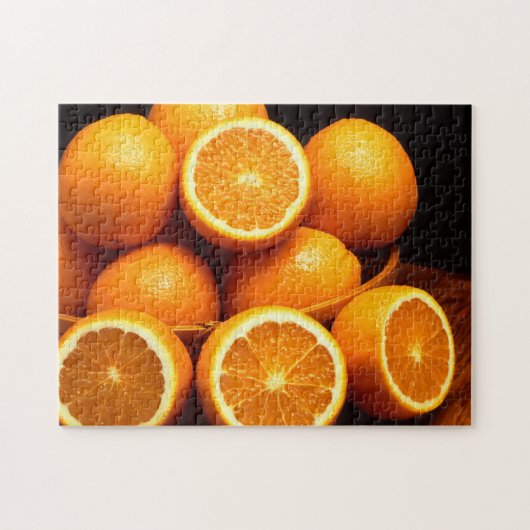 Orange Orangen-Frucht Puzzle (Horizontal)
