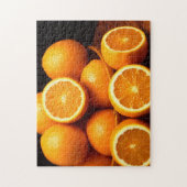 Orange Orangen-Frucht Puzzle (Vertikal)