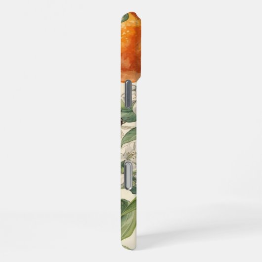 Orange Orchard – Hand-Drawn Citrus Fruit iPhone Hülle (Rechte Seite)