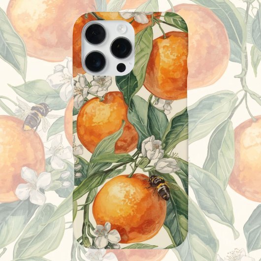 Orange Orchard – Hand-Drawn Citrus Fruit iPhone Hülle
