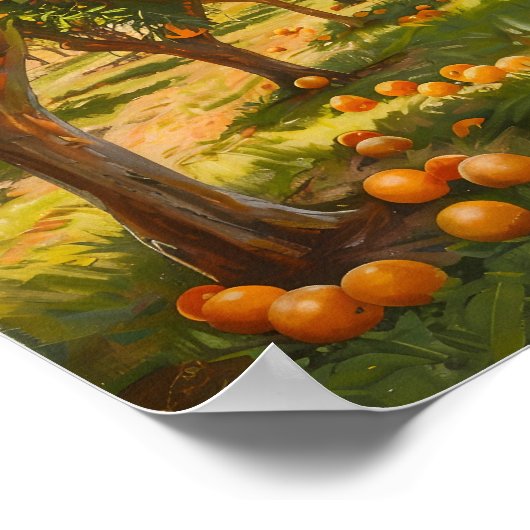Orange Orchard Poster (Ecke)