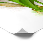 Orange Orchid Blume Nr. 10 Wall Art Print Poster (Ecke)