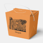 Orange Oregon "Take Out Favor Box" Geschenkschachtel (Rückseite)