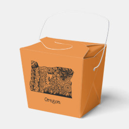 Orange Oregon "Take Out Favor Box" Geschenkschachtel