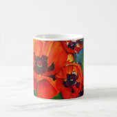Orange Oriental Poppies Art Kaffeetasse (Mittel)