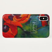 Orange Orientalische Populationen, gestrichen Case-Mate iPhone Hülle (Rückseite (Horizontal))