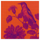 Orange Oriole Fabric Stoff (Nahaufnahme)