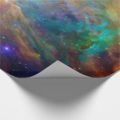 Orange Orion Nebula Hubble Astronomie-Weltraum Geschenkpapier (Ecke)