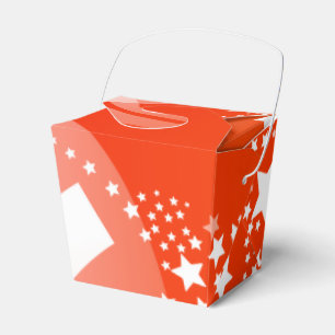 Orange Ornament Take Out Gevor Box Geschenkschachtel