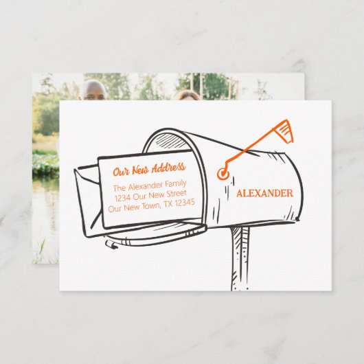 Orange our new Address Mailbox Moving (Vorne/Hinten)