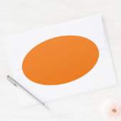 Orange Oval Aufkleber (Umschlag)