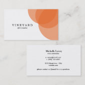 Orange Overlap Variation 2 Visitenkarte (Vorne/Hinten)