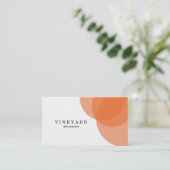 Orange Overlap Variation 2 Visitenkarte (Stehend Vorderseite)