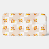 Orange Owl Illustrationsmuster Case-Mate iPhone Hülle (Rückseite (Horizontal))