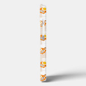 Orange Owl Illustrationsmuster Case-Mate iPhone Hülle (Rückseite / Links)