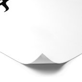 Orange Owl Poster (Ecke)