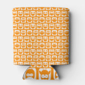 Orange Owls Custom Monogram Dosenkühler (Rückseite)