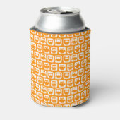 Orange Owls Custom Monogram Dosenkühler (Kanne Rückseite)