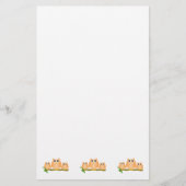 Orange Owls Design Briefpapier (Vorderseite)