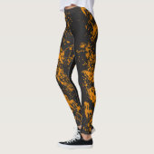 Orange Paint Brush Spritzer Leggings (Links)