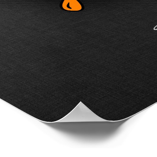 Orange Paintball Poster (Ecke)