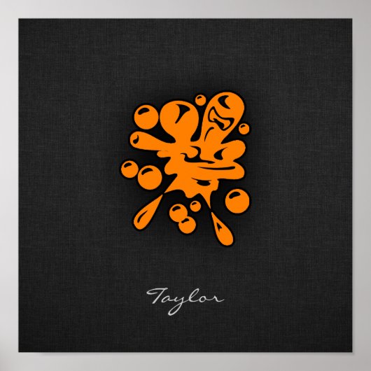 Orange Paintball Poster (Vorne)